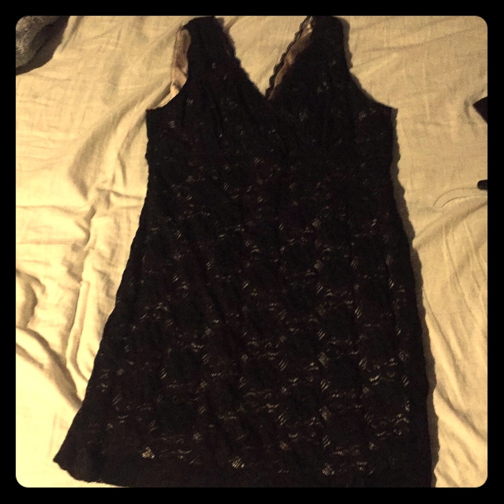 Black lace dress